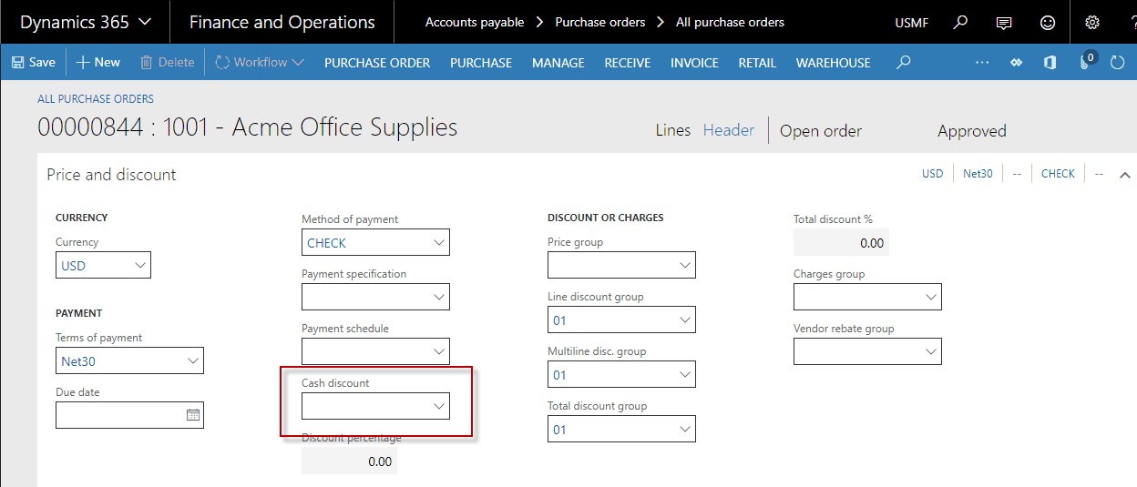 Dynamics 365 for Finance and Operations Focusing on Purchase Order