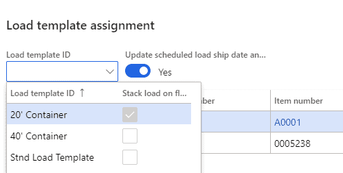 load template assessment