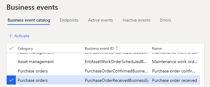business events dynamics 365