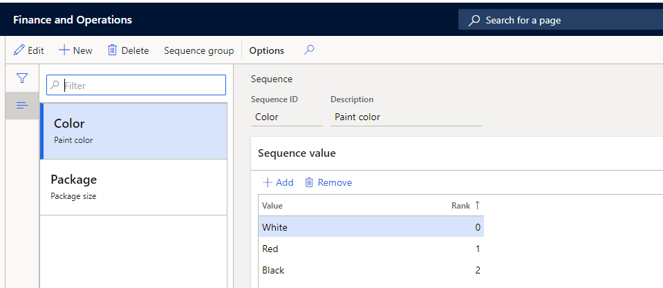 Dynamics 365 sequences master planning