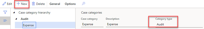 Create a case category for audit policies in Dynamics 365