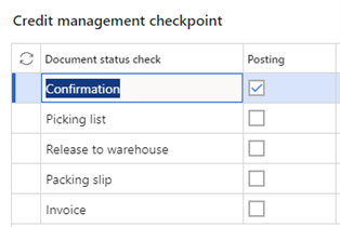 Dynamics 365 Order Holds Credit Management Checkpoint